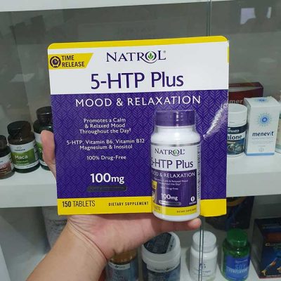 Thuốc giảm Stress Natrol 5-HTP Plus 100mg, Chai 150 viên