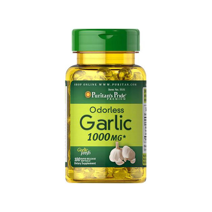 puritans-pride-odorless-garlic-1000mg Tinh dầu tỏi Puritan's Pride Odorless Garlic Extract 1000mg