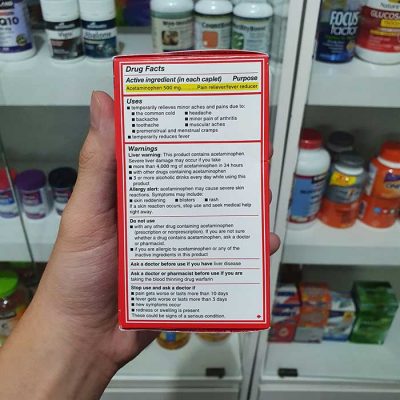 Tylenol Extra Strength 500mg 225 viên - Thuốc giảm đau, hạ sốt 3 Thuốc giảm đau, hạ sốt Tylenol Extra Strength 500mg, Hộp 225 viên