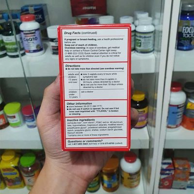 Tylenol Extra Strength 500mg 225 viên - Thuốc giảm đau, hạ sốt 4 Thuốc giảm đau, hạ sốt Tylenol Extra Strength 500mg, Hộp 225 viên