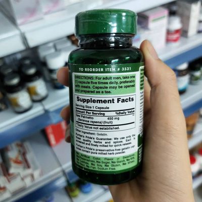puritans pride saw palmetto 450mg 100 vien 2