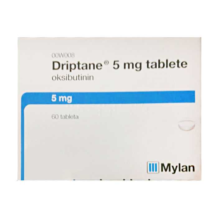 Driptane 5mg Mylan 60 viên - Giảm co thắt cơ bàng quang Driptane 5mg Mylan 60 viên - Giảm co thắt cơ bàng quang