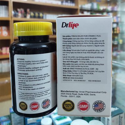 drlife pure vitamin c plus 1000mg1
