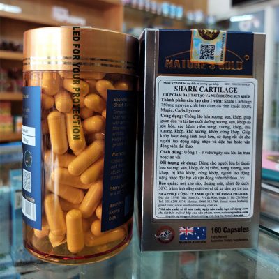 Shark Cartilage 160 viên - Sụn cá mập Nature's Gold 4 sun ca map shark cartilage3