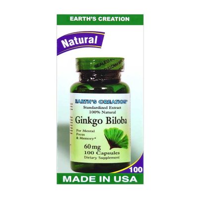 Ginkgo Biloba 60mg Earth's Creation 100 viên - Viên uống bổ não