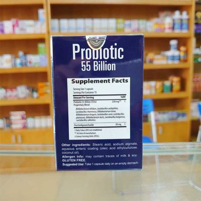 Probiotic 55 Billion TraceMinerals 15 viên - Viên uống bổ sung lợi khuẩn 5 probiotic 2