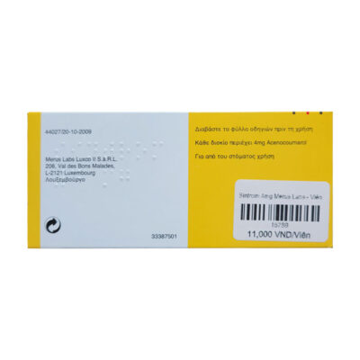 Sintrom 4 mg thuốc chống kháng đông