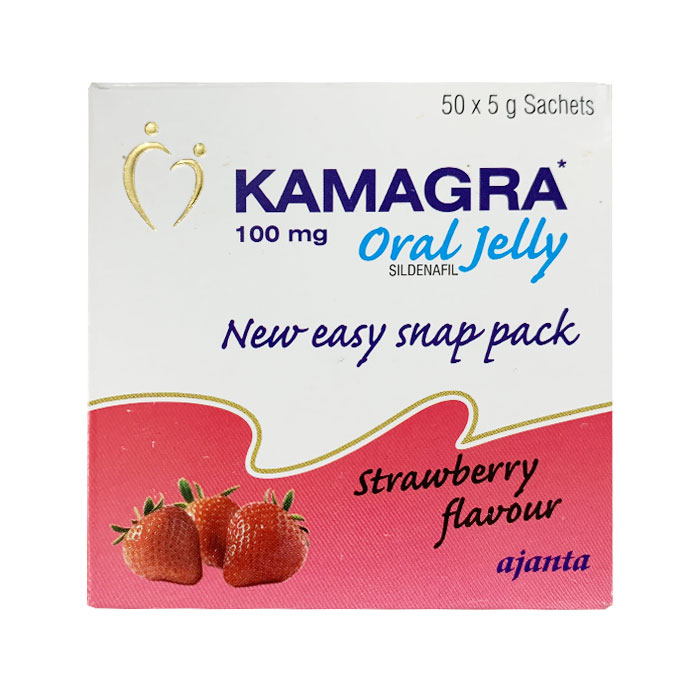 Thuốc cường dương Kamagra Oral Jelly 100mg Vol 1, Hộp 7 gói