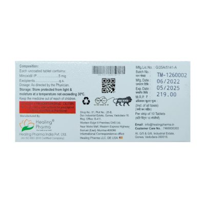 minoxytop minoxidil 5 mg