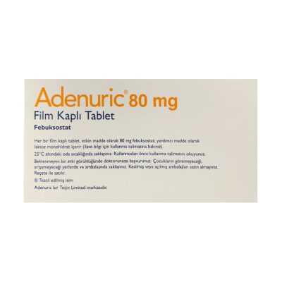 Adenuric 80mg 28 viên - Thuốc điều trị tăng acid uric