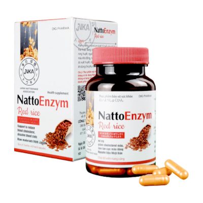 NattoEnzym Red Rice 60 viên - Viên uống bổ não