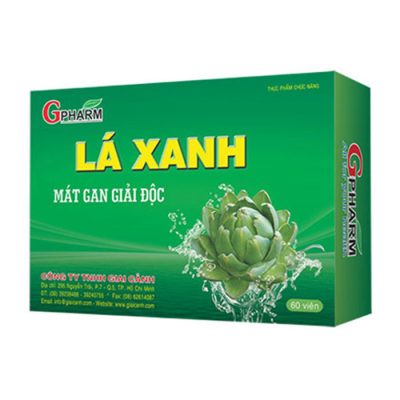 Lá Xanh Gpharm 60 viên - Giải độc, mát gan