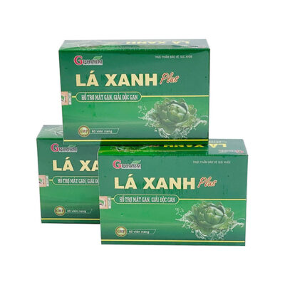 Lá Xanh Gpharm 60 viên - Giải độc, mát gan