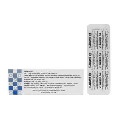 Clealine 50 mg Atlantic Pharma 60 viên – Thuốc trầm cảm