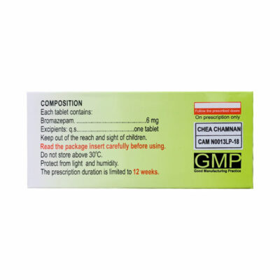 Calm-Sommeil Bromazepam 6mg 30 viên - Thuốc ngủ, an thần