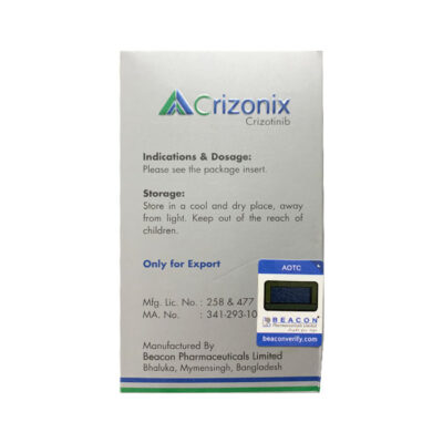 Crizonix Crizotinib 250mg điều trị ung thư 60 viên